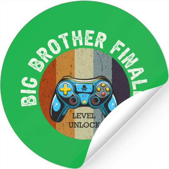 Big Brother Finally Big Bro Gamer Promoted Son Stickers