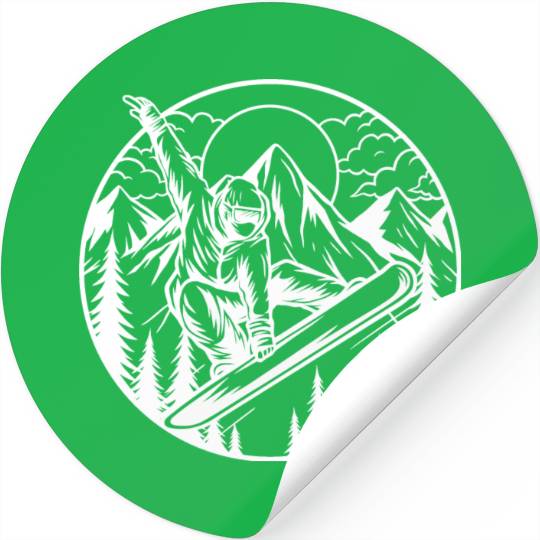 Snowboarder, Snowboarding, Snowboard, Sport Winter Stickers