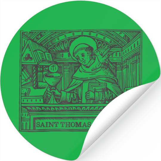 St Thomas Aquinas Patron Saint Students Catholic S Stickers