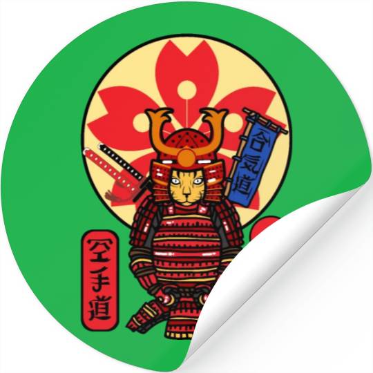 Samurai Cat Stickers