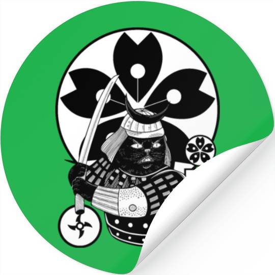 Samurai Cat Stickers