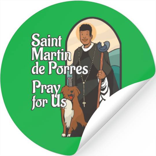 St Martin de Porres African American Black Saints Stickers