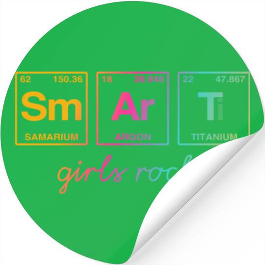 SMART GIRLS ROCK - Elements Periodic Table Stickers