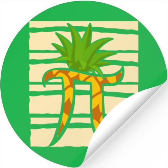 Pineapple Pi Math Teacher Mathematician Pi Day Stickers