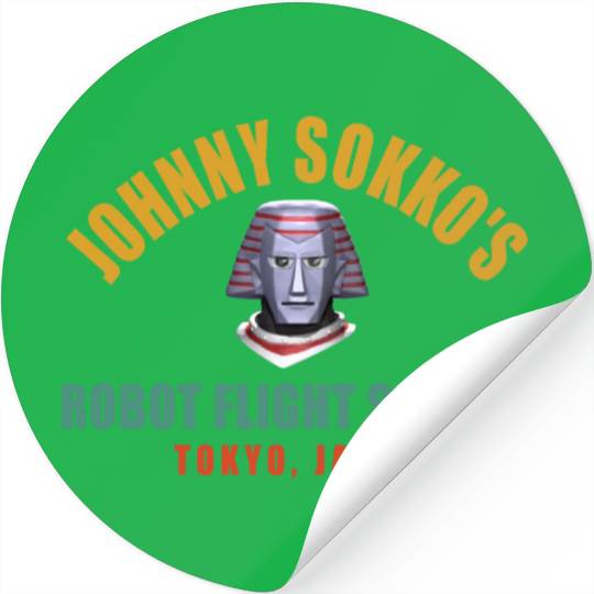 Johnny Sokko's Robot Flight School Tokyo, Japan Stickers