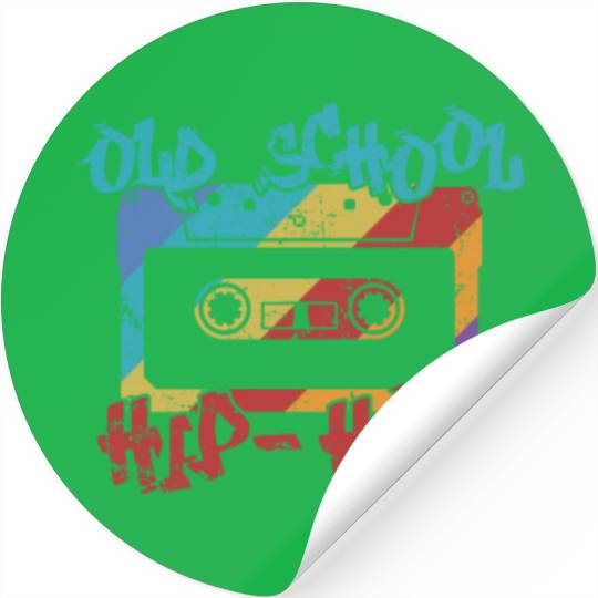 Old School Hip Hop Music Direction Rap Stickers