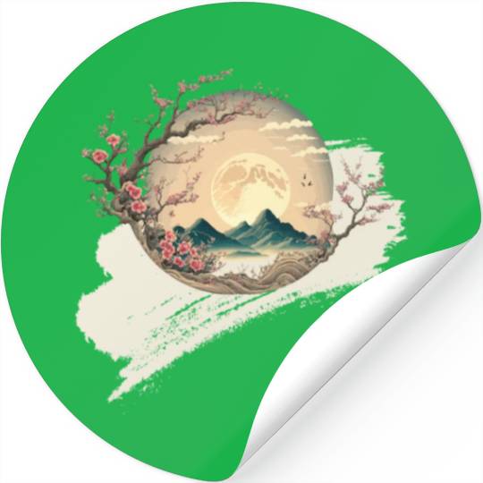 Cherry Blossom Spring Japan Nature Stickers