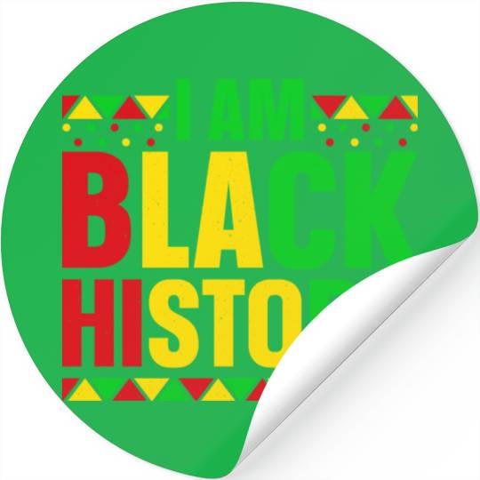 I Am black History Stickers