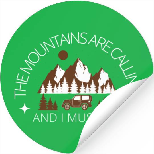 The Mountains are Calling, Camp Lover Stickers