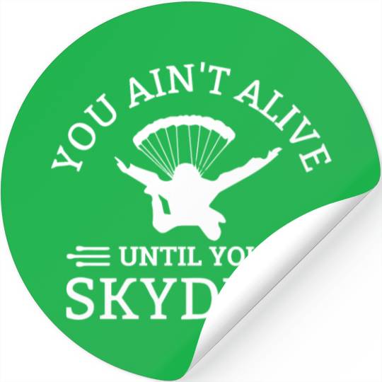 Skydive, SKydiving, Skydiver Stickers