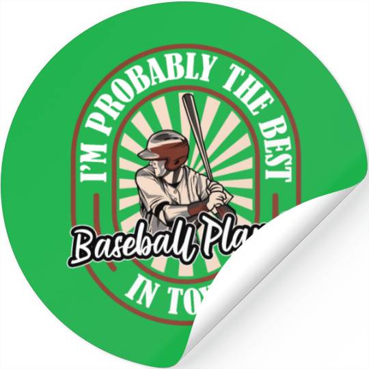 Baseball Baseballer Hilarious Stickers