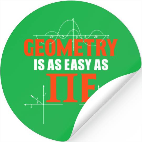 Funny Pi Day Stickers Math Stickers Geometry