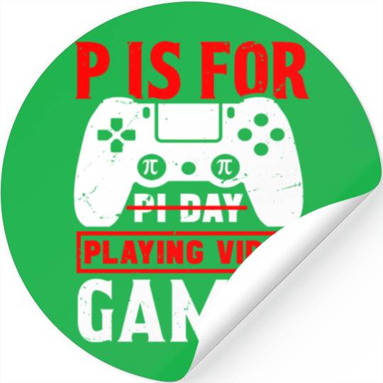Funny Pi Day Stickers Math Pi Day 3 14 Video Games