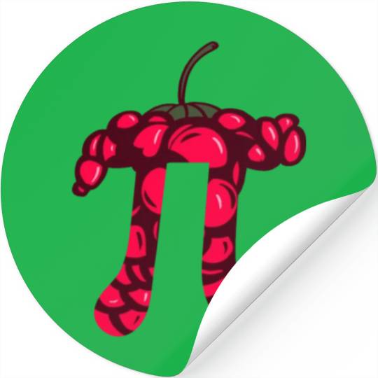 Raspberry Cake - Funny Pi Day Math Teacher Stickers