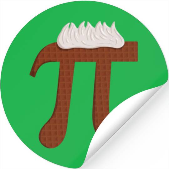 Chocolate Pi - Funny Pi Day Math Teacher Stickers