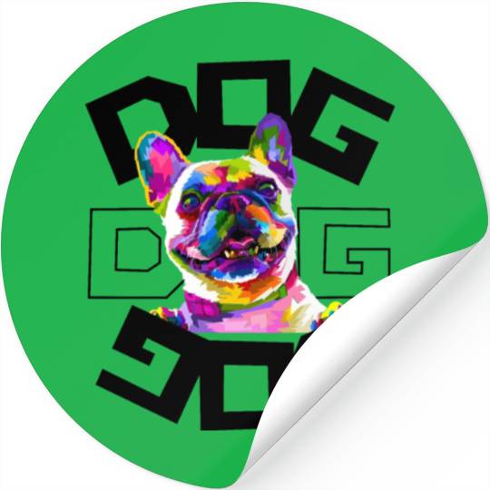 My dog is my valentine Stickers