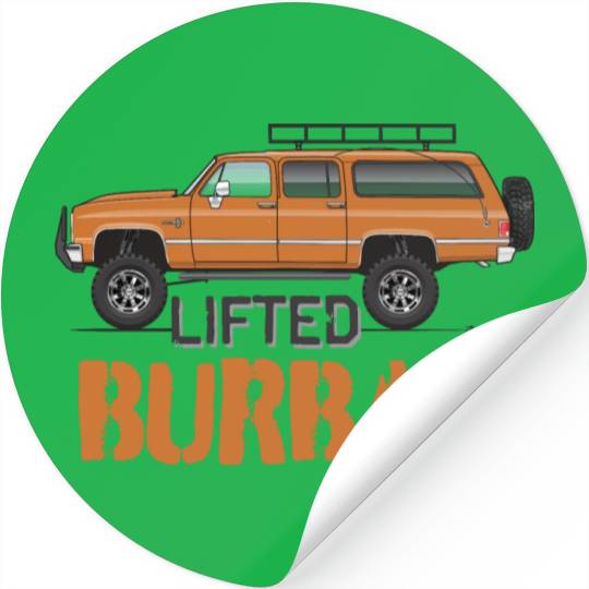 burban Burnt Orange Stickers