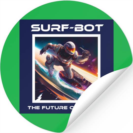 Robot Silver Surfer Stickers