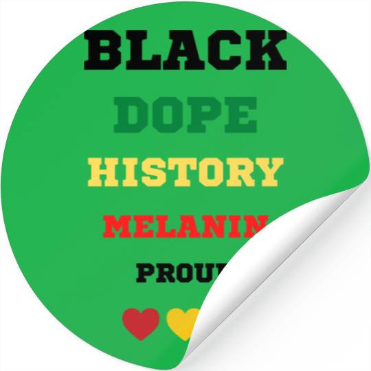 Black and Proud Stickers