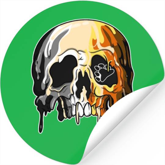 Bear LGBTQ Candle Sugar Skull Gay Pride Stickers