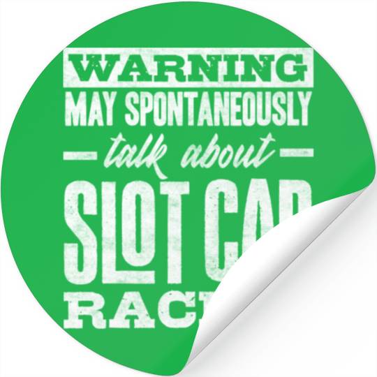 Slot Car Racing, Petrol Head, Car Lover Stickers