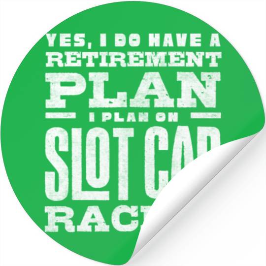 Slot Car Racing, Petrol Head, Car Lover Stickers