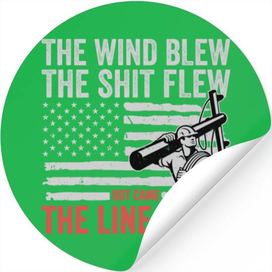 Funny Electrical Lineman Saying Thank A Lineman Stickers