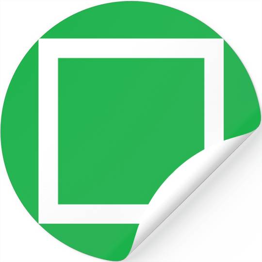 white square Stickers