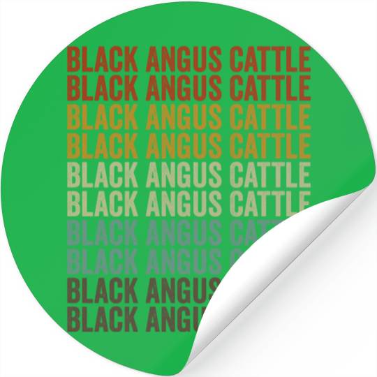Black Angus Cattle Cow Farmer Angus Cattle Stickers