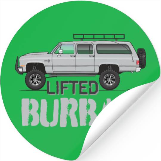 burban Light Silver Stickers