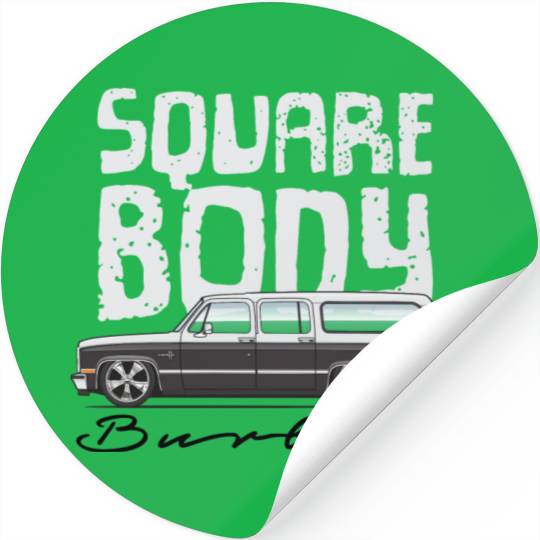 square body Frost White Stickers