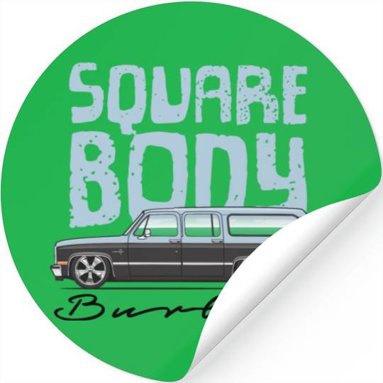square body Light Blue Stickers