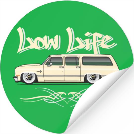 low life Santa Fe Tan Stickers