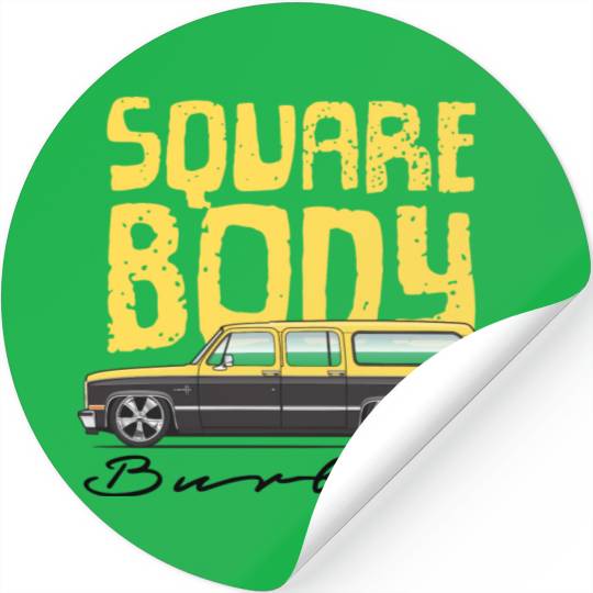 square body Colonial yellow Stickers