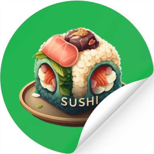 Amazing Realistic Sushi Design Stickers