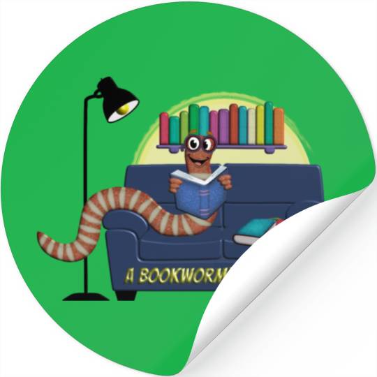 A Bookworm's Paradise Stickers