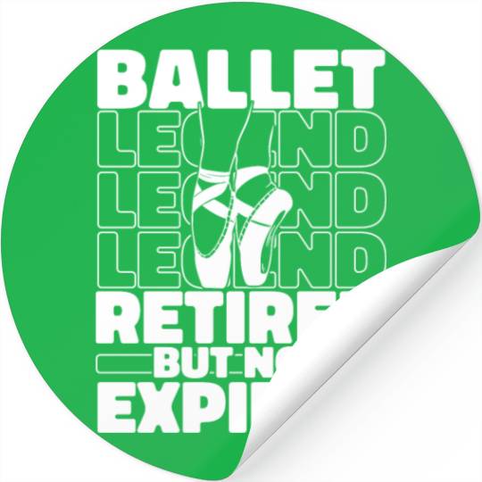 Ballet Ballerina Retired Stickers
