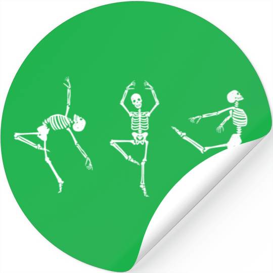 Ballet dancing skeleton Stickers