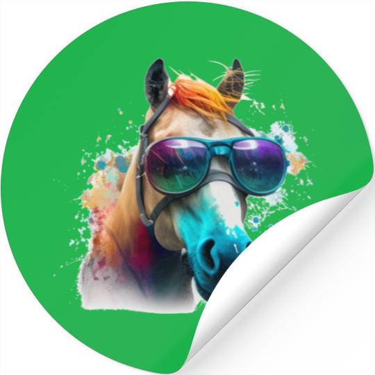 Cool Cheeky Graffiti Horse Hanoverian Gift Stickers
