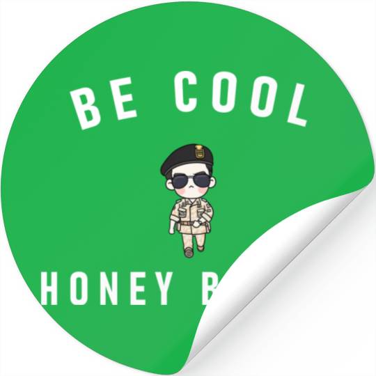 Be Cool Honey Bunny Stickers
