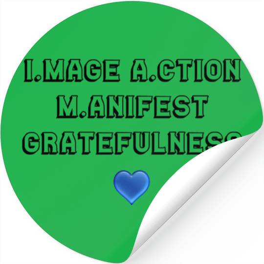 I.mage A.ction M.anifest - Black #2 Stickers