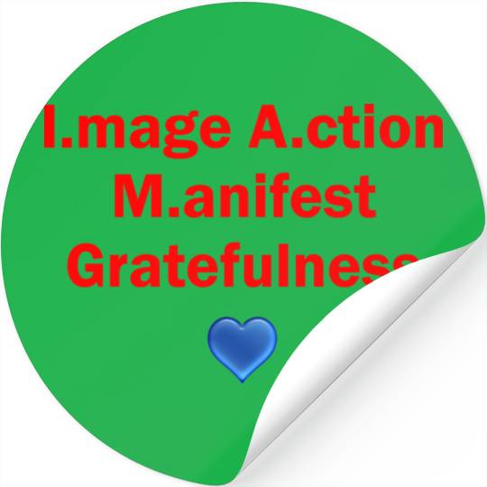 I.mage A.ction M.anifest - Red #2 Stickers