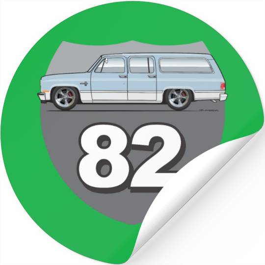 82 Light Blue Stickers