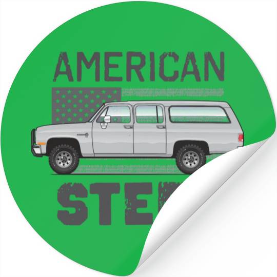 american Light Silver Stickers