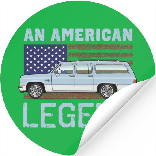 legend Light Blue Stickers