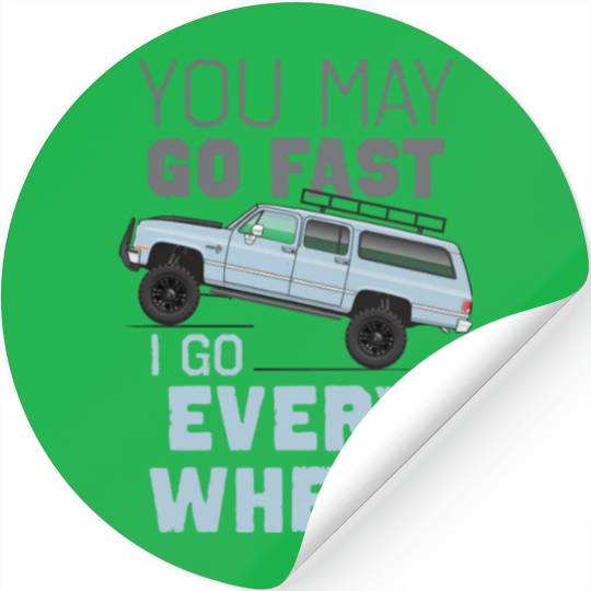YOU MAY Light Blue Stickers