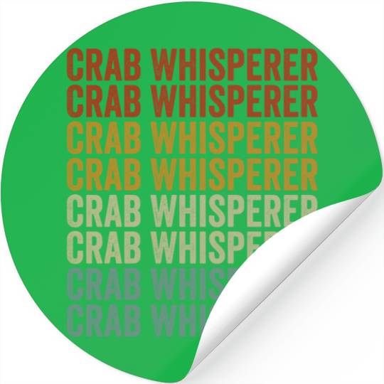 Crab Whisperer Crab Lover Stickers