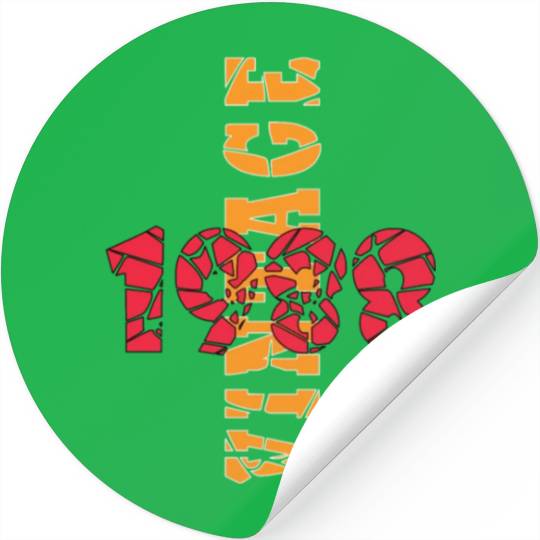Retro Birthday Year Vintage 1988 Stickers