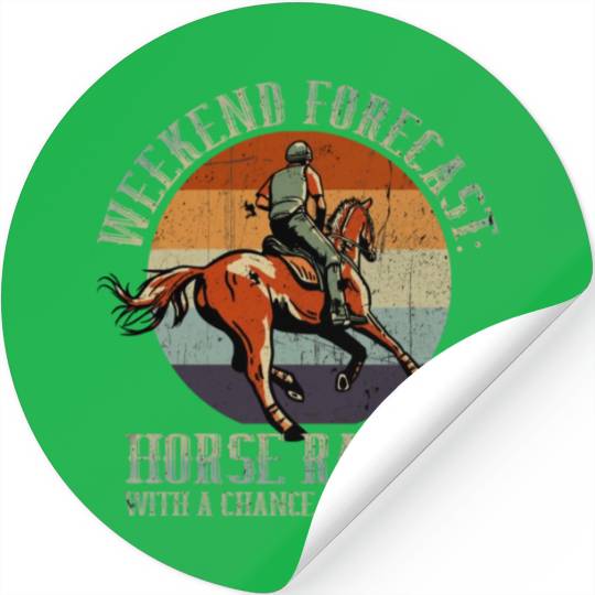 Weekend Forecast Horse Racing Chance of Drinking Stickers