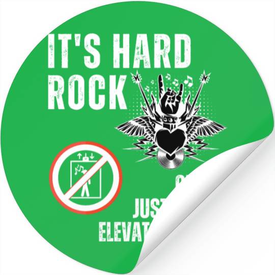 Hard Rock or Future Elevator Music Stickers